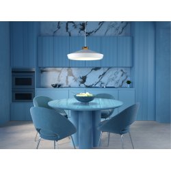 Edge Pendel - Large - Mat Hvid/Bronze - Herstal