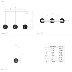 Skoura -  3 Pendel - Eglo