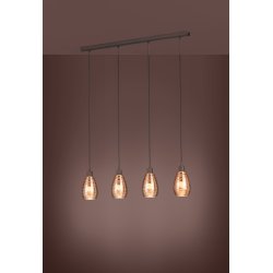 Siracusa - 4 Pendel - kobber - Eglo