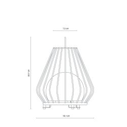 Evesham Lanterne - Lille - Genopladelig - Grn - Udendrs - Dyberg Larsen