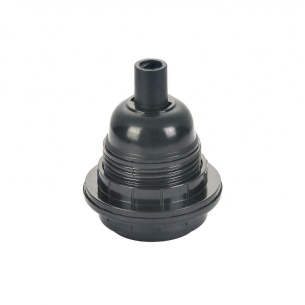 Fatning Plast m/omlber E27 - Sort - Halo Design