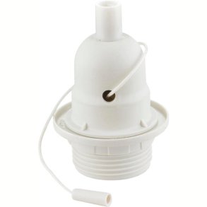 Fatning Plast m/snortrk E27 - Hvid - Halo Design