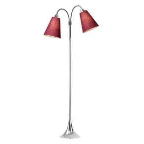 Fodg�nger Gulvlampe - Krom/Blomme - Nielsen Light