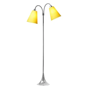 Fodg�nger Gulvlampe - Krom/Gul - Nielsen Light