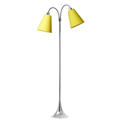 Fodg�nger Gulvlampe - Krom/Gul - Nielsen Light