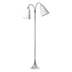 Fodg�nger Gulvlampe - Krom/Hvid - Nielsen Light