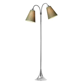 Fodg�nger Gulvlampe - Krom/Olivengr�n - Nielsen Light