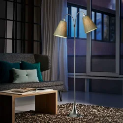 Fodg�nger Gulvlampe - Krom/Olivengr�n - Nielsen Light