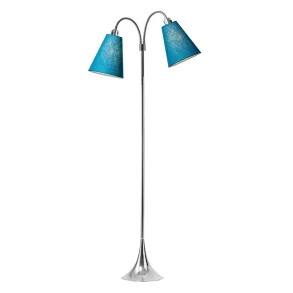 Fodg�nger Gulvlampe - Krom/Petroleum - Nielsen Light