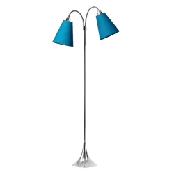 Fodg�nger Gulvlampe - Krom/Petroleum - Nielsen Light