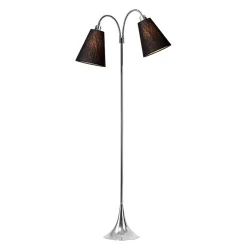 Fodg�nger Gulvlampe - Krom/Sort - Nielsen Light