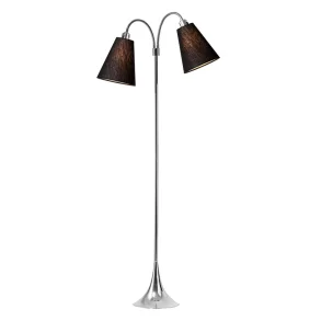Fodg�nger Gulvlampe - Krom/Sort - Nielsen Light
