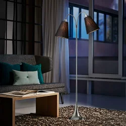 Fodg�nger Gulvlampe - Krom/Sort - Nielsen Light