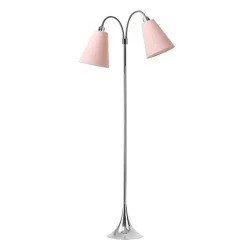 Fodg�nger Gulvlampe - Krom - St�vet Rosa/St�vet Rosa - Nielsen Light