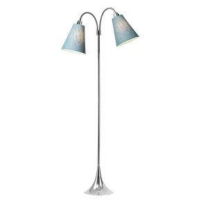 Fodg�nger Gulvlampe - Krom/Turkis Bl� - Nielsen Light