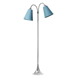 Fodg�nger Gulvlampe - Krom/Turkis Bl� - Nielsen Light