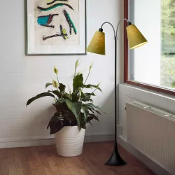 Fodg�nger Gulvlampe - Sort - Lys armygr�n/Lys armygr�n - Nielsen Light