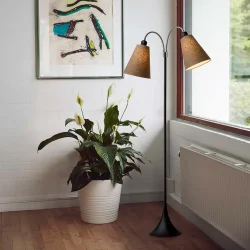 Fodg�nger Gulvlampe - Sort - Kakaobrun/Kakaobrun - Nielsen Light