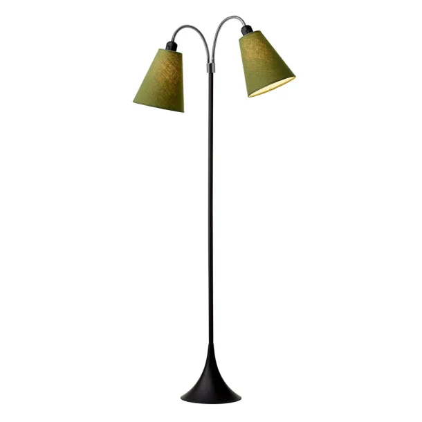 Fodg�nger Gulvlampe - Sort - M�rk armygr�n/M�rk armygr�n - Nielsen Light