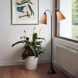 Fodg�nger Gulvlampe - Sort - Nougat/Nougat - Nielsen Light