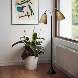 Fodg�nger Gulvlampe - Sort/Olivengr�n - Nielsen Light