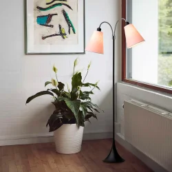 Fodg�nger Gulvlampe - Sort - St�vet Rosa/St�vet Rosa - Nielsen Light