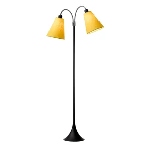 Fodg�nger Gulvlampe - Sort - Sennepsgul/Sennepsgul - Nielsen Light