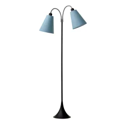 Fodg�nger Gulvlampe - Sort - St�vet Bl�/St�vet Bl� - Nielsen Light