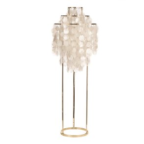 Fun 1STM Gulvlampe Perlemor - Messing - Verpan