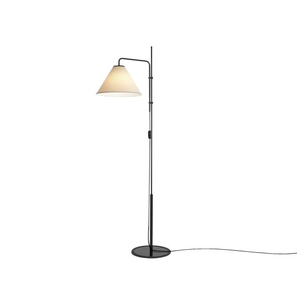 Funiculi Tekstil Gulvlampe - Sand/Hvid - Marset