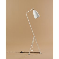 Grshoppa Gulvlampe - Blank Alabaster Hvid - GUBI