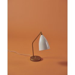 Gr�shoppa Bordlampe - Alabaster Blank Hvid - GUBI