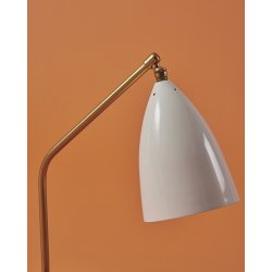 Gr�shoppa Bordlampe - Alabaster Blank Hvid - GUBI