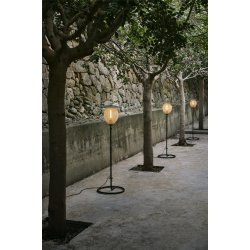 Satellite Gulvlampe - Creme Hvid/Sort - Udendrs - Gubi