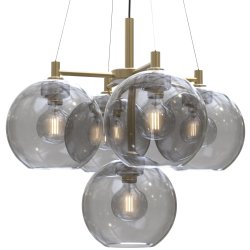 Gloria Lysekrone - 67 - Messing/Rgfarvet - Belid