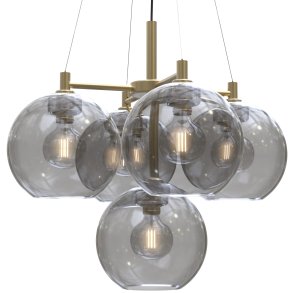 Gloria Lysekrone - 67 - Messing/Rgfarvet - Belid