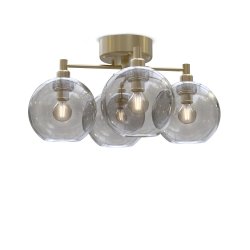 Gloria Plafond - �46 - Messing/R�gfarvet - Belid
