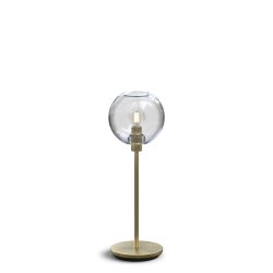 Gloria Bordlampe - Messing/Klart Glas - Belid