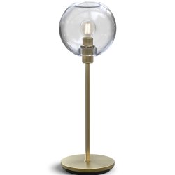 Gloria Bordlampe - Messing/Klart Glas - Belid