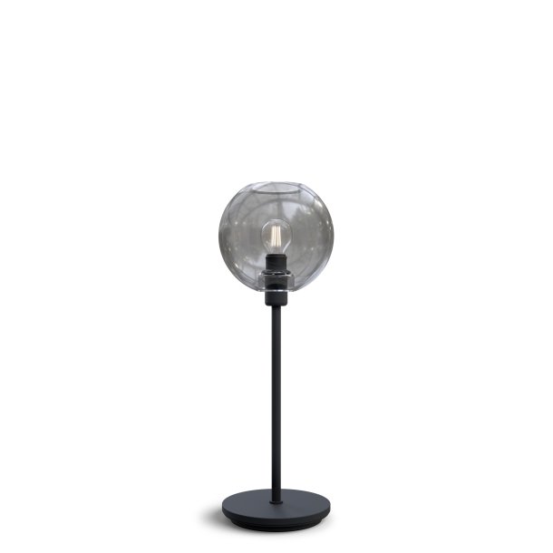 Gloria Bordlampe - Sort Struktur/Rgfarvet - Belid