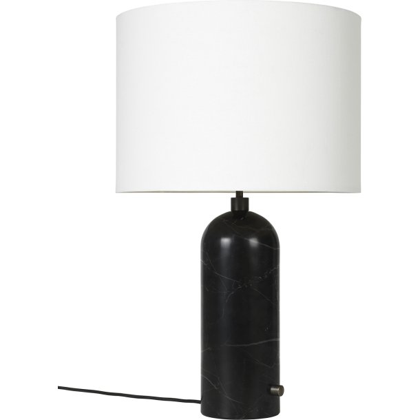 Gravity - Bordlampe - Large - Sort Marmor / Hvid - GUBI