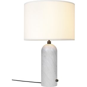 Gravity - Bordlampe - Large - Hvid Marmor/Hvid - GUBI