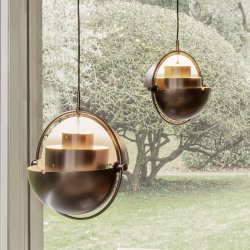 Multi-Lite Pendel - Sort Messing/Sort Messing - Small - GUBI