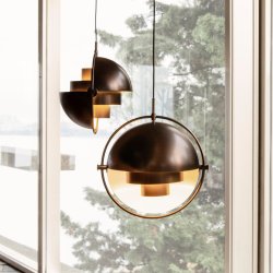 Multi-Lite Pendel - Sort Messing/Sort Messing - Small - GUBI