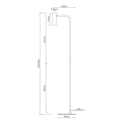 Skagerrak Gulvlampe - Sort - Dyberg Larsen