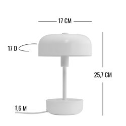 Haipot Bordlampe - Hvid - Dyberg Larsen