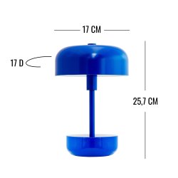 Haipot LED - Genopladelig - Bordlampe - Bl� - IP44 - Dyberg Larsen
