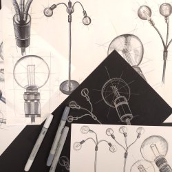 Halo Gulvlampe - Gun Black - Halo Design