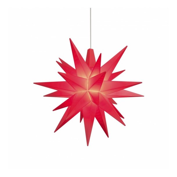 Herrnhuter stjerne - 8cm - R�d