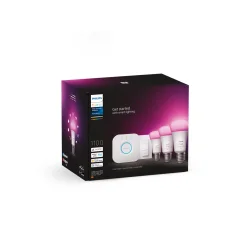 Philips Hue White And Color Ambiance - E27 - Starter Kit - Fuld Farve + Dimmer Switch - 3 Pre